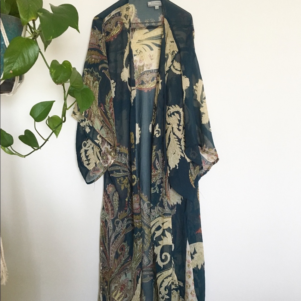 Summer kimono, paisley kimono